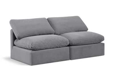 Image for Indulge Grey Velvet Modular Sofa