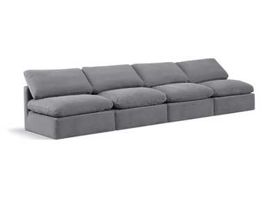 Image for Indulge Grey Velvet Modular Sofa