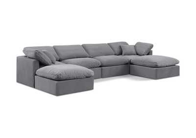 Image for Indulge Grey Velvet Modular Sectional