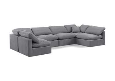 Image for Indulge Grey Velvet Modular Sectional