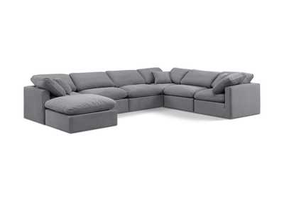 Image for Indulge Grey Velvet Modular Sectional