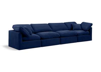 Image for Indulge Navy Velvet Modular Sofa