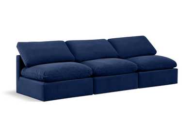Image for Indulge Navy Velvet Modular Sofa