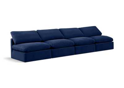Image for Indulge Navy Velvet Modular Sofa