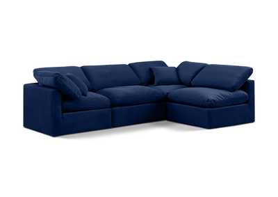 Image for Indulge Navy Velvet Modular Sectional