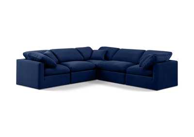 Image for Indulge Navy Velvet Modular Sectional