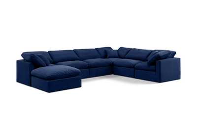 Image for Indulge Navy Velvet Modular Sectional