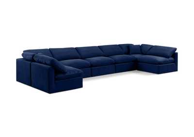 Image for Indulge Navy Velvet Modular Sectional