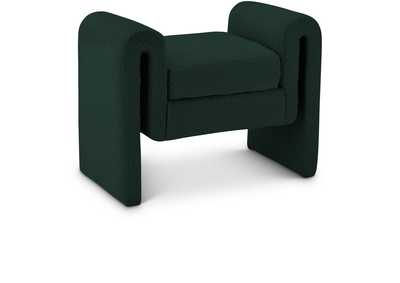 Image for Stylus Green Boucle Fabric Bench