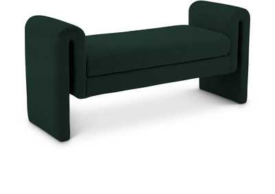 Image for Stylus Green Boucle Fabric Bench