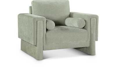 Image for Madeline Mint Chenille Fabric Chair