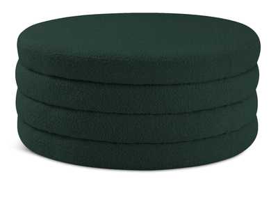 Image for Aphia Green Boucle Fabric Ottoman - Coffee Table