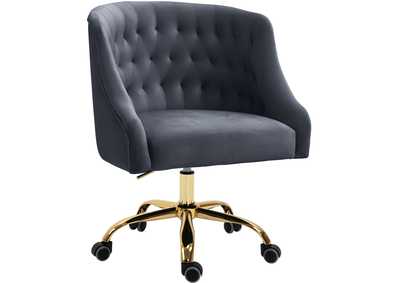 Image for Arden Grey Velvet Office Chair