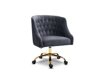 Image for Arden Grey Velvet Office Chair