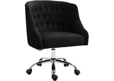 Image for Arden Black Velvet Office Chair