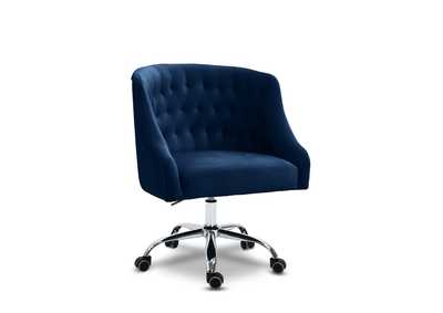 Image for Arden Navy Velvet Office Chair