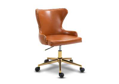 Image for Hendrix Cognac Faux Leather Office Chair