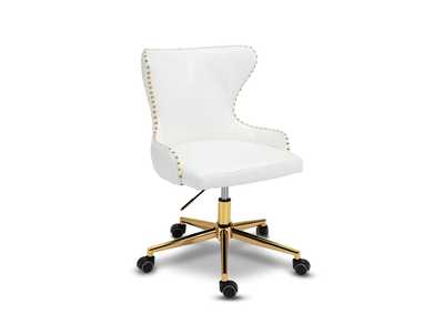 Image for Hendrix White Faux Leather Office Chair