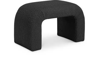 Image for Niagara Black Boucle Fabric Bench