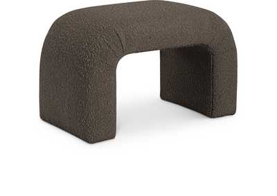 Image for Niagara Brown Boucle Fabric Bench