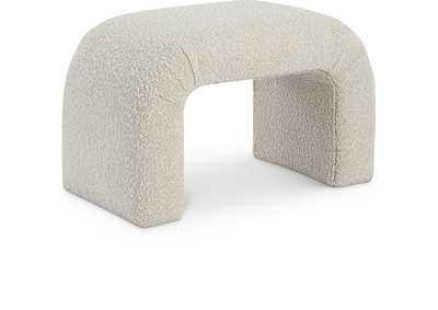 Image for Niagara Cream Boucle Fabric Bench