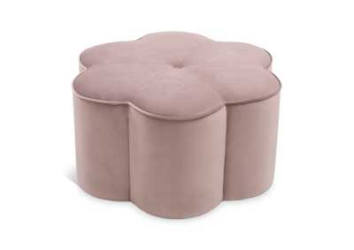 Daisy Pink Velvet Ottoman