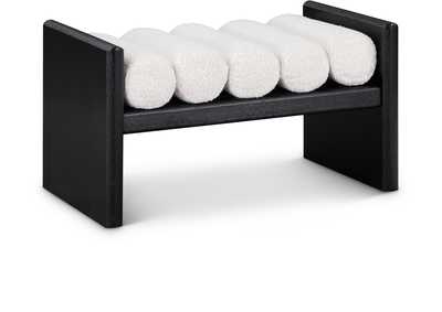 Image for Waverly Cream Boucle Fabric Bench