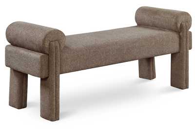 Image for Stefano Brown Polyester Fabric Bench