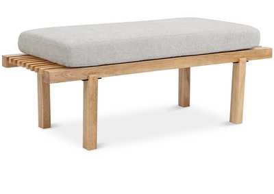 Image for Naya Cream Chennile Fabric Bench