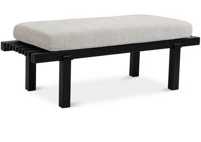 Image for Naya Cream Chennile Fabric Bench