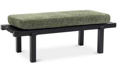 Image for Naya Green Chennile Fabric Bench