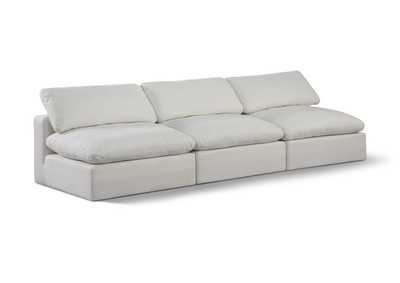Image for Comfy Cream Linen Textured Fabric Modular Sofa