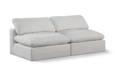 Image for Comfy Cream Linen Textured Fabric Modular Sofa