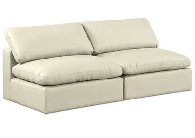 Image for Comfy Cream Faux Leather Modular Sofa