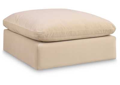 Image for Comfy Beige Velvet Modular Ottoman