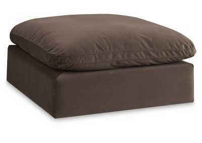 Image for Comfy Brown Velvet Modular Ottoman