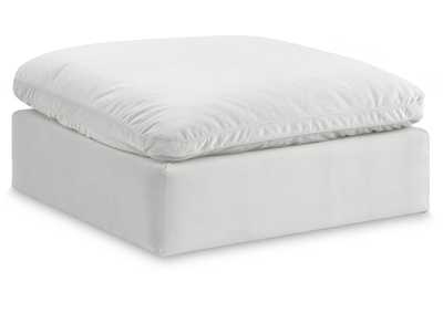 Image for Comfy Cream Velvet Modular Ottoman