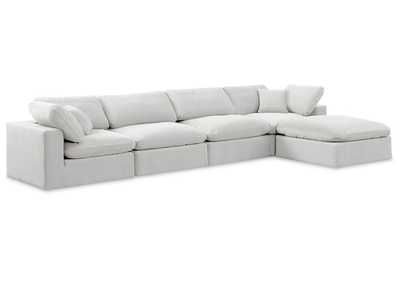 Image for Comfy Cream Velvet Modular Sectional