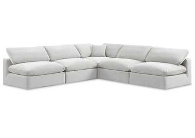 Image for Comfy Cream Velvet Modular Sectional