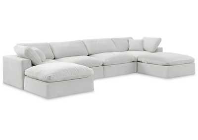Image for Comfy Cream Velvet Modular Sectional
