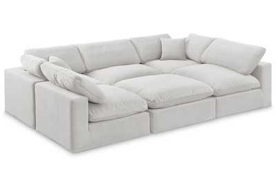Image for Comfy Cream Velvet Modular Sectional