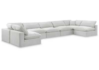 Image for Comfy Cream Velvet Modular Sectional