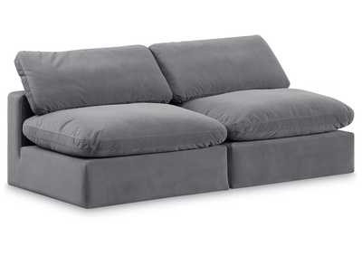 Image for Comfy Grey Velvet Modular Sofa
