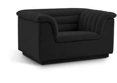 Image for Cascade Black Boucle Fabric Chair