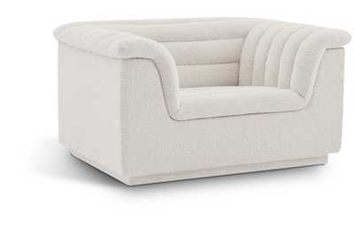 Image for Cascade Cream Boucle Fabric Chair