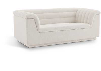 Image for Cascade Cream Boucle Fabric Loveseat