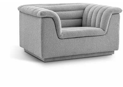 Image for Cascade Grey Boucle Fabric Chair