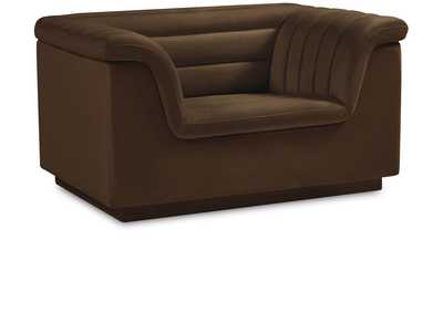Image for Cascade Brown Velvet Fabric Chair