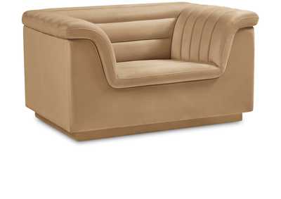 Image for Cascade Camel Velvet Fabric Chair