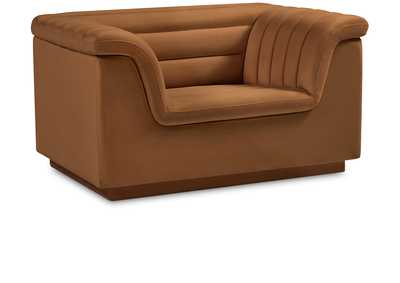 Image for Cascade Saddle Velvet Fabric Chair